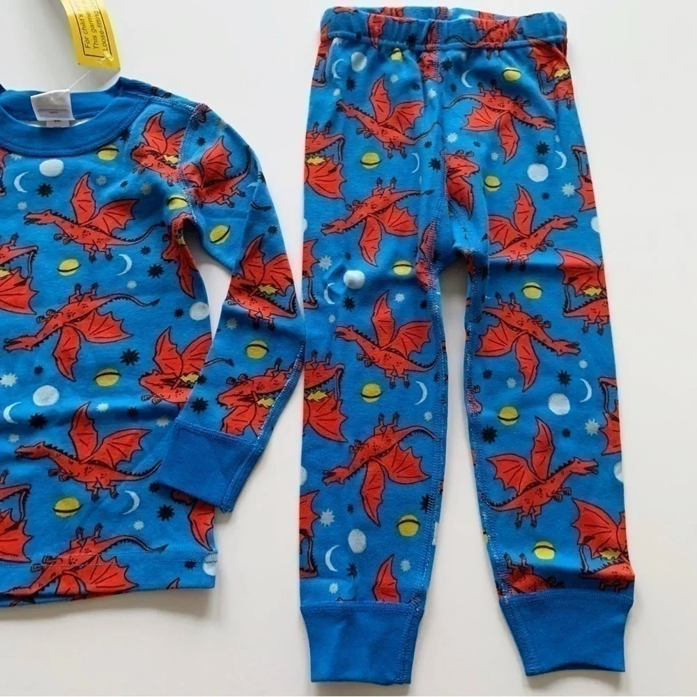 NWT Hanna Andersson Boys Space Dragons Pajama 3T